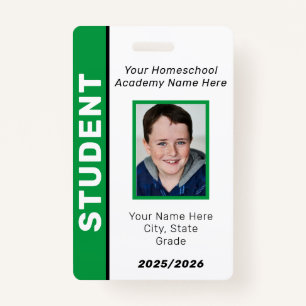 Homeschool Student ID Badge