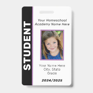 Homeschool Student ID Badge