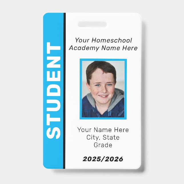 Homeschool Student ID Badge (Front)