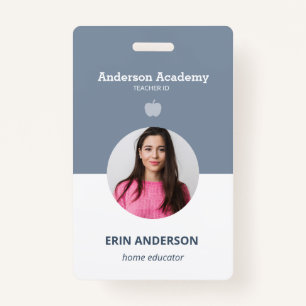 Homeschool Student or Teacher Parent Photo ID ID Badge