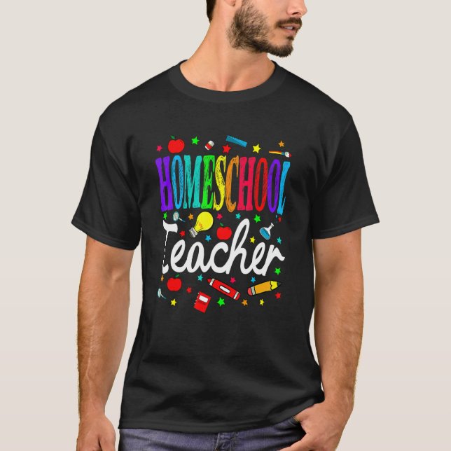 Homeschool Teacher Back To School Boys Girls T-Shirt (Front)