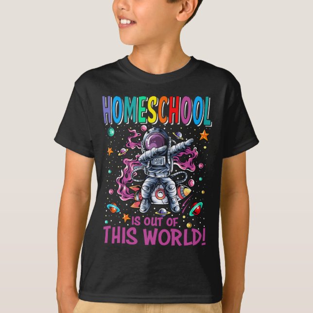 Homeschool Teacher First Day of School Team Space  T-Shirt (Front)