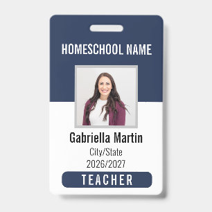 Homeschool Teacher ID Badge