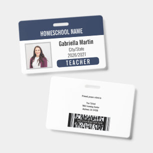 Homeschool Teacher ID Badge