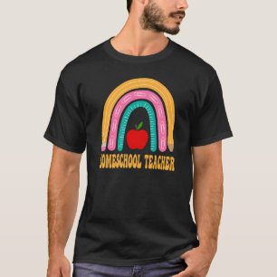 Homeschool Teacher Rainbow Cute Back To School App T-Shirt