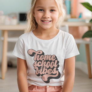 Homeschool Vibes Retro Style Customisable T-Shirt