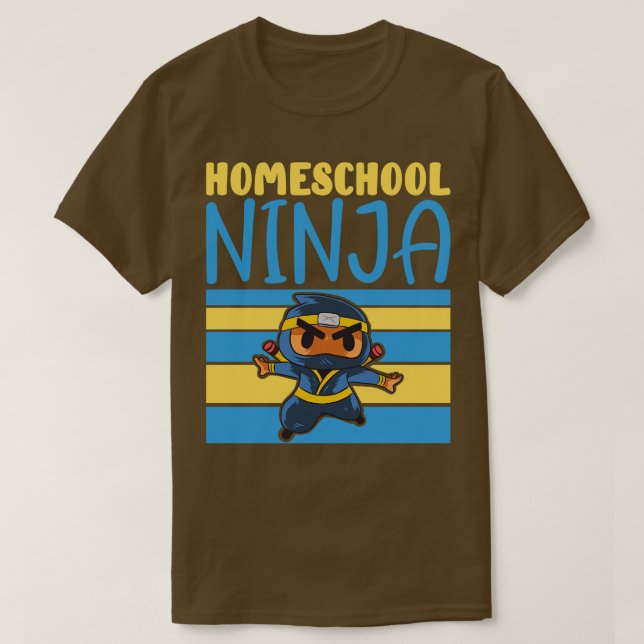 Homeschooler Ninja Learning Homeschooling T-Shirt (Design Front)
