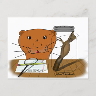 Homeschooling Oliver The Otter - The Cocoon Postcard