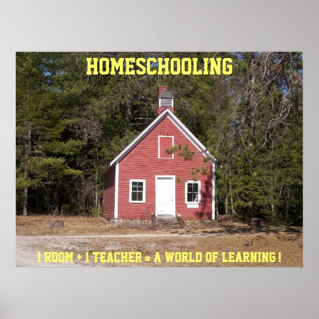 Homeschooling Schoolhouse poster (Front)
