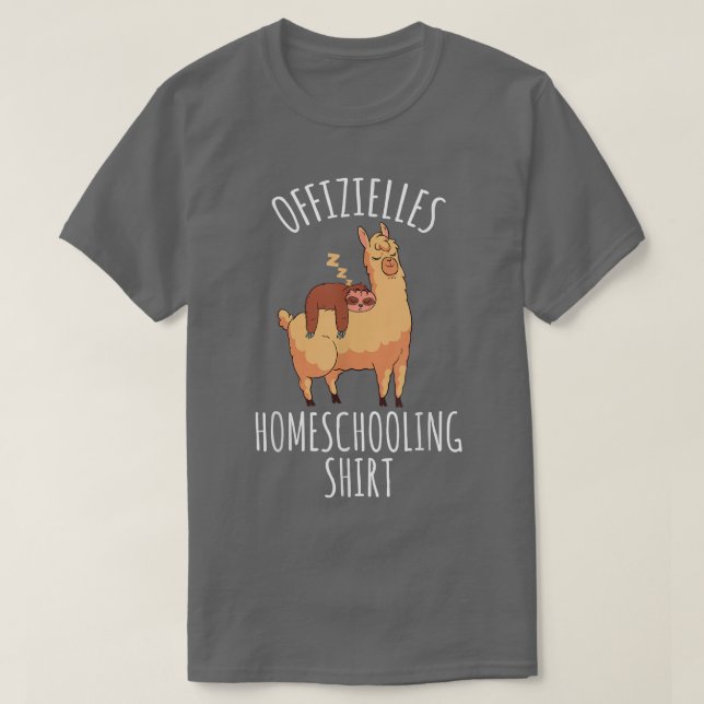 Homeschooling Student School Child Primary School  T-Shirt (Design Front)