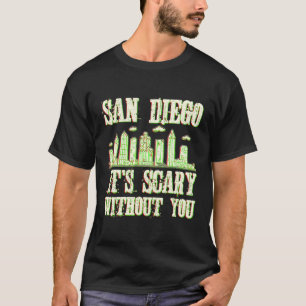 Homesick San Diego America American Halloween Scar T-Shirt