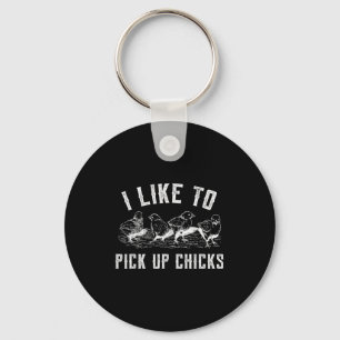 Homestead Farmer I Like To Ck Up Chicks For Chicke Key Ring