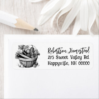 Homestead Return Address Vegetable Basket
