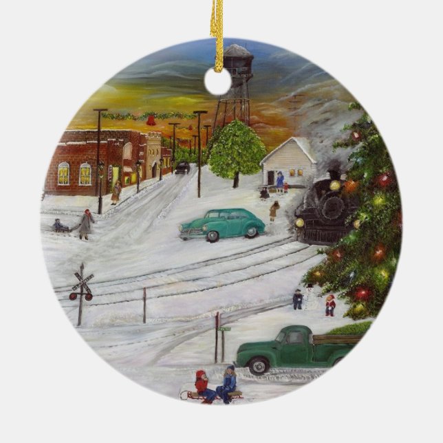 Hometown Christmas Ornament (Back)