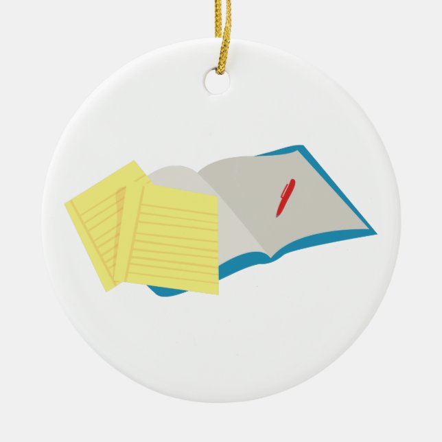 Homework Ceramic Tree Decoration (Front)