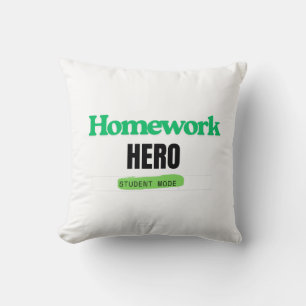 Homework Hero: Student Mode Tee Cushion