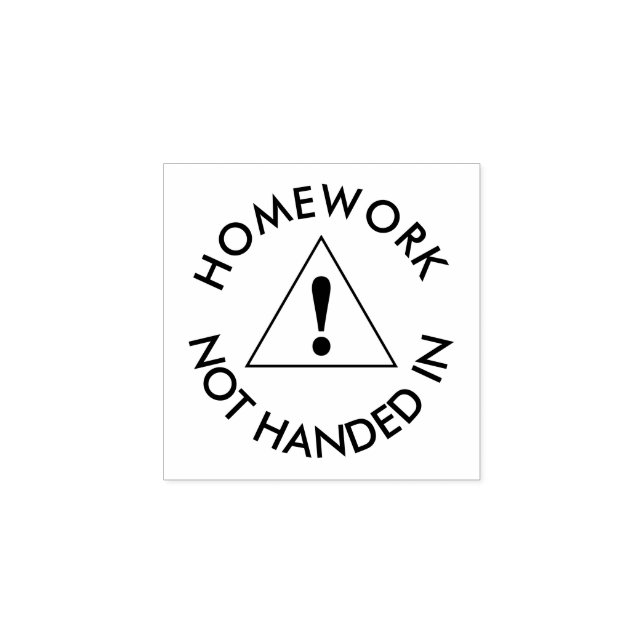 Homework Not Handed In Teachers Rubber Stamp (Imprint)