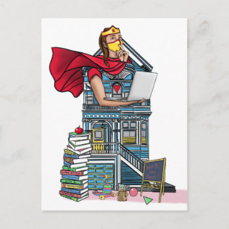 "Homework" Postcard