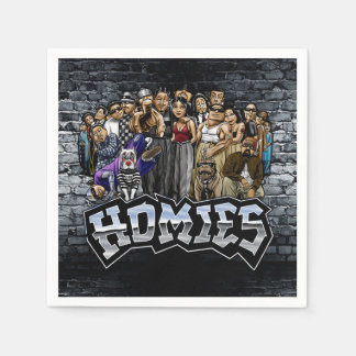 Homies Party Napkins, 90s Old School Party Napkin