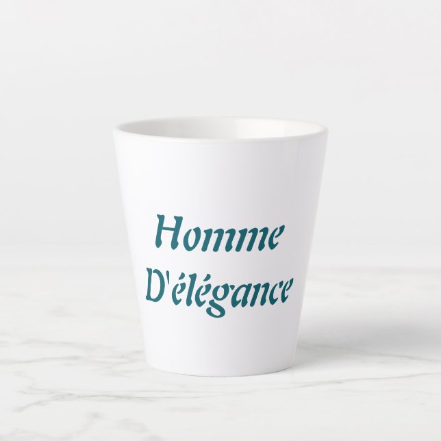 Homme  D'élégance Latte Mug (Front)