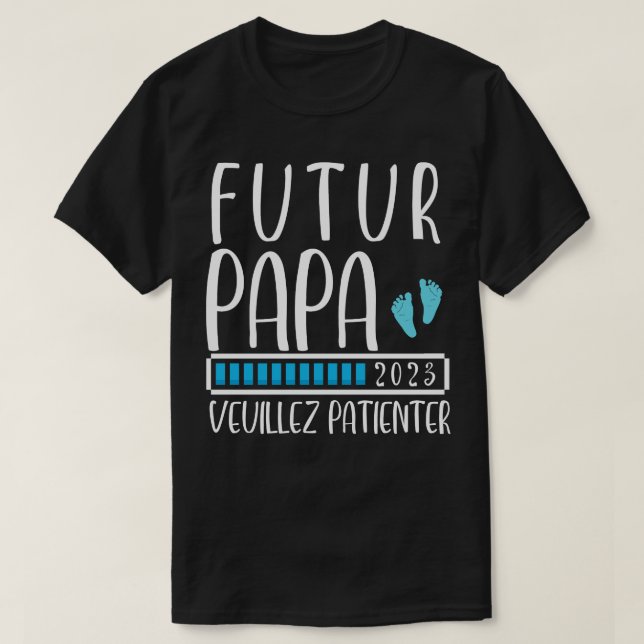 Homme Futur papa 2023 T-Shirt (Design Front)