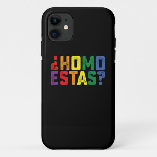 Homo Estas Spanish Mexican Funny Gay Pride LGBTQ Case-Mate iPhone Case