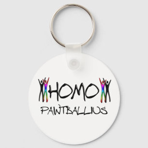 Homo paint ball key ring