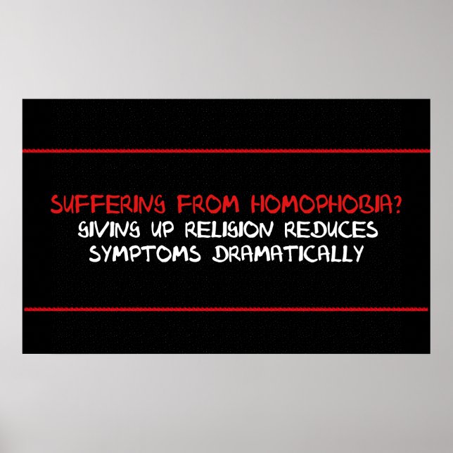 Homophobia Cure Poster (Front)