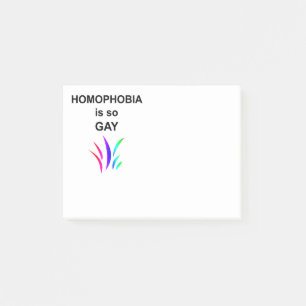 Homophobia Is So Gay Post-it Notes