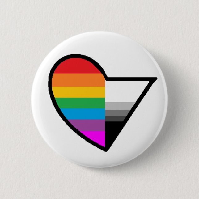 Homoromantic Demisexual  Button (Front)
