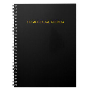 "Homosexual Agenda" Notebook