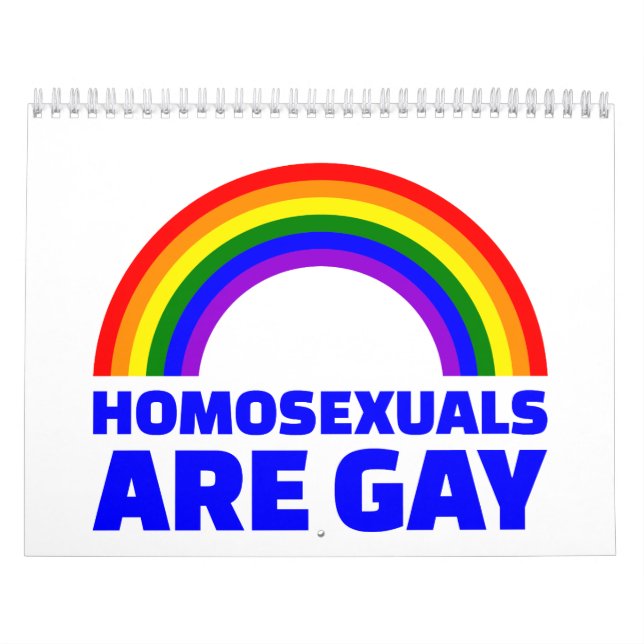 Homosexuals are gay calendar (Cover)