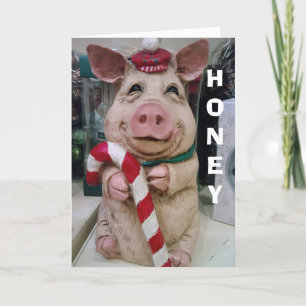 HON=CHRISTMAS PIGGY-NO MARKET-JUST CHRISTMAS WISH HOLIDAY CARD