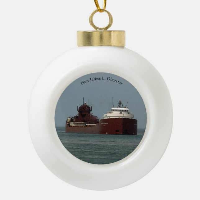 Hon James L. Oberstar ball or snowflake ornament (Front)