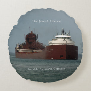 Hon James. L. Oberstar Round Cushion