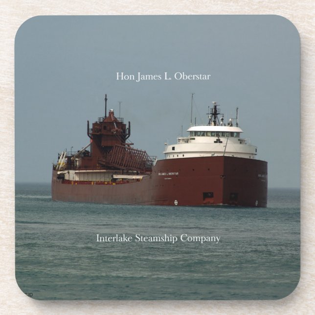 Hon James L. Oberstar set of 6 plastic coasters (Front)