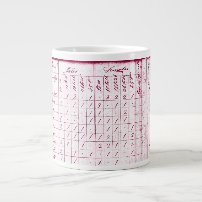 Hon. John Adams, 2nd President, 20oz. Mug Reddish (Front)