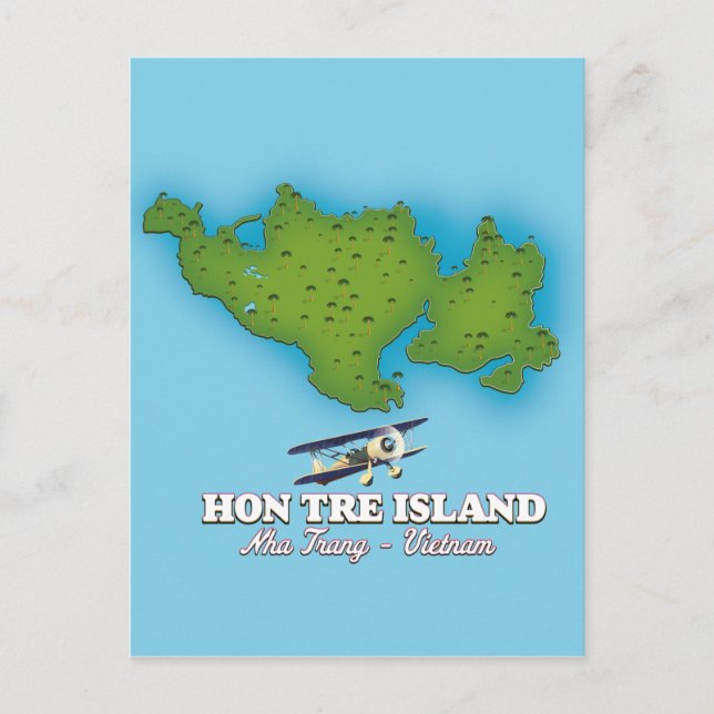hon tre Island Vietnam Postcard (Front)