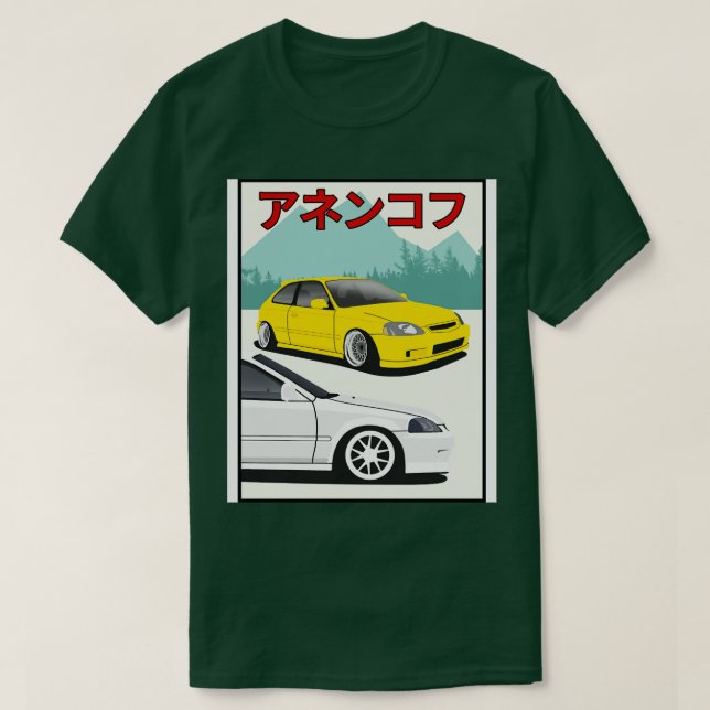 Honda Civic 3 T-Shirt (Design Front)