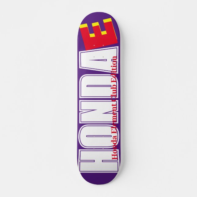HONDA  ELEMENT CLUB EDITION 7 3/4" Skateboard Deck (Front)