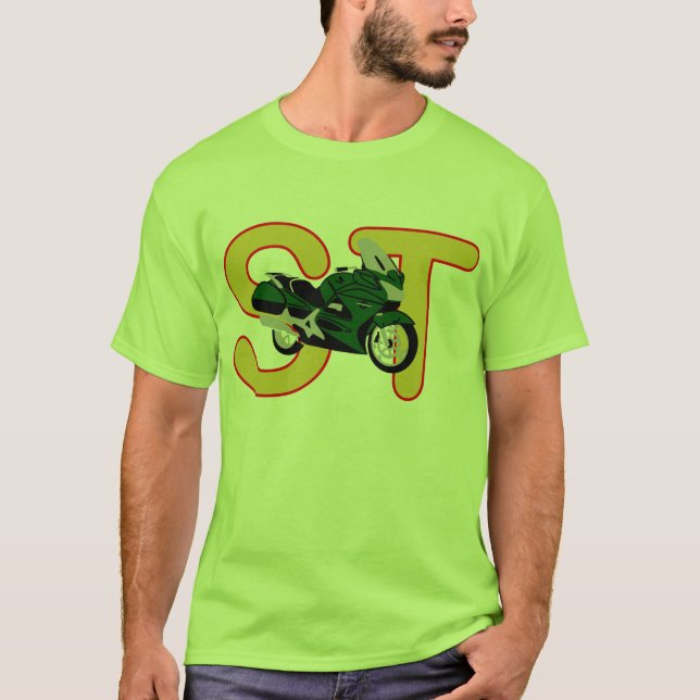 Honda ST1300 Green T-Shirt (Front)