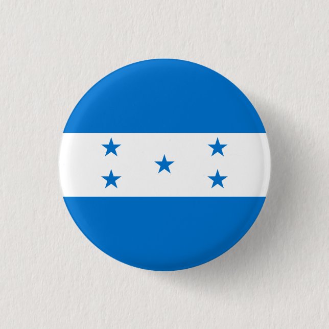 Honduran Flag, Flag of Honduras 3 Cm Round Badge (Front)