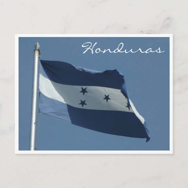 honduran flag postcard (Front)