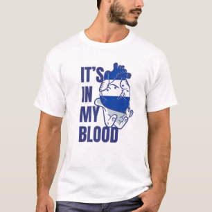 Honduran Heart Blood Veins Hand Flag Honduras T-Shirt