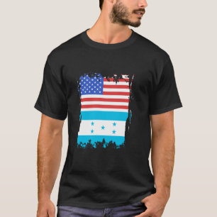 Honduran Roots USA Honduran Pride America Honduras T-Shirt
