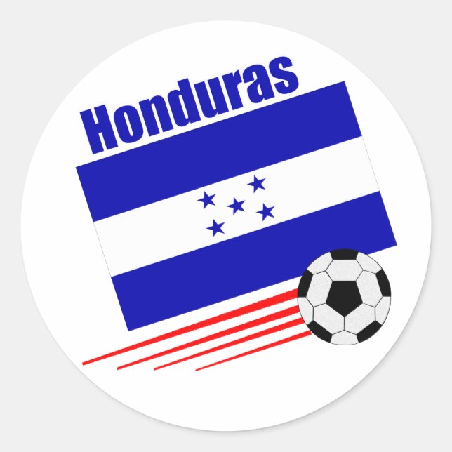 Honduran Soccer Team Classic Round Sticker (Front)