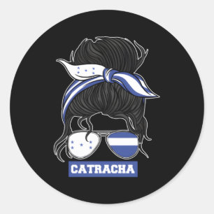 Hondurans Honduras Flag Catracha Classic Round Sticker