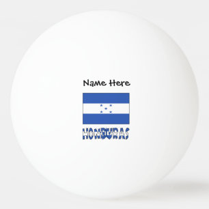 Honduras and Honduran Flag Personalised Ping Pong Ball