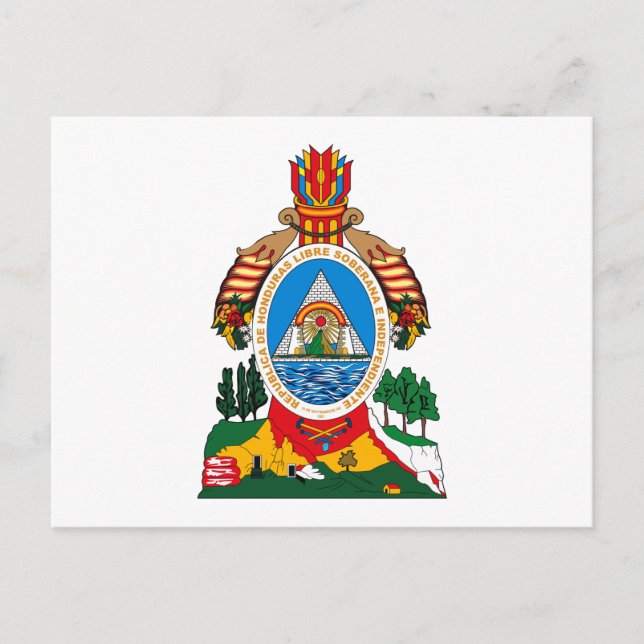 Honduras Coat of Arms Postcard (Front)