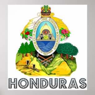 Honduras Coat of Arms Poster